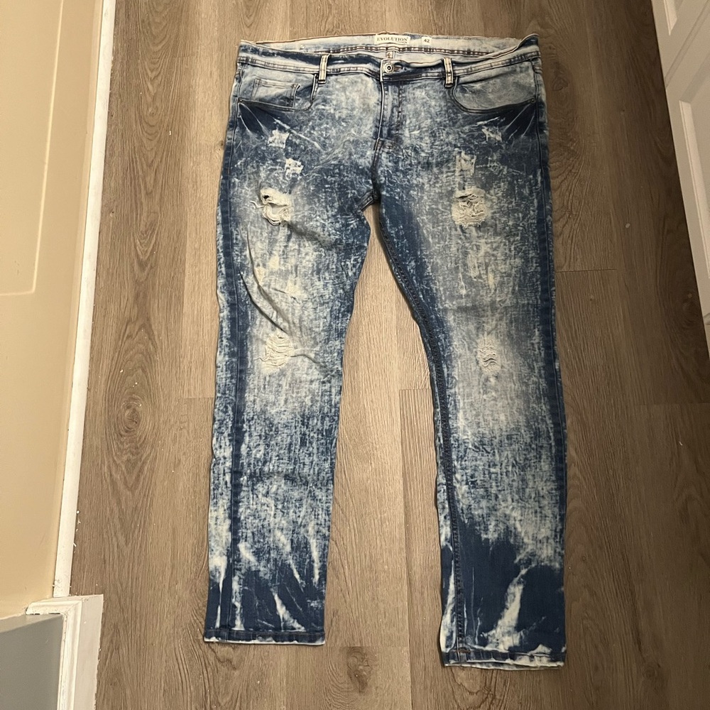 Mens blue skinny jeans